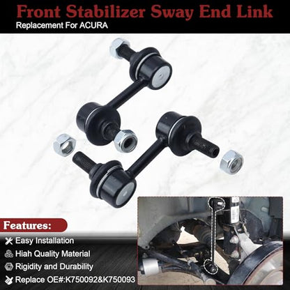 2* K750092 K750093 Sway Bar Link - Restore Precision Handling | Compatible with 2007-2014 Acura TL - color: 1*K750092 1*K750093, size: Sway Bar Link