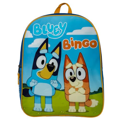 AI ACCESSORY INNOVATIONS Bluey & Bingo Kids Backpack, 15" Girls & Boys School Bag, Blue - color: Purple