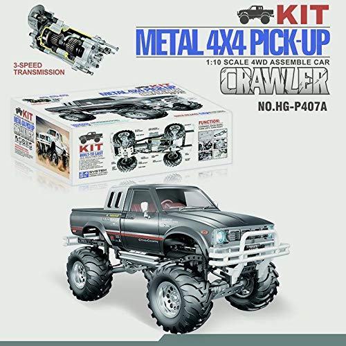 Toucan RC Hobby 1/10 Scale White 4Wd Rally Hg Rc Pickup Car Series Racing Crawler Kit Chassis Axles(New and Unassembled Condition, You Need to Assemble it by Yourself
