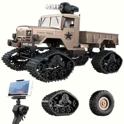 LONGET RC Hobby Toys Military Truck 4WD 2.4Ghz All Terrain Vehicle Off-Road Sport Cars Gifts for Kids and Adults