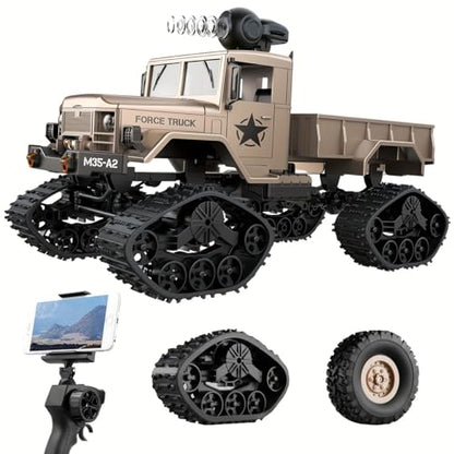 LONGET RC Hobby Toys Military Truck 4WD 2.4Ghz All Terrain Vehicle Off-Road Sport Cars Gifts for Kids and Adults