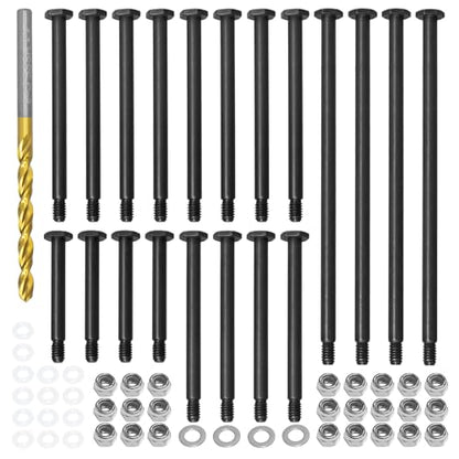 LRFHL Suspension Pin Set Steel for TRAXXAS 1/5 X-MAXX 6S/8S 1/6 XRT RC Car | Front Rear Suspension Arm Pin Screw Set Repair Kit RC Upgrade Parts