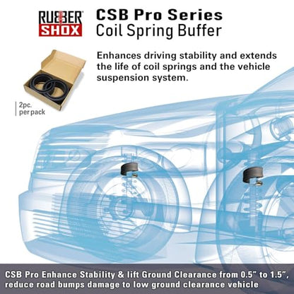 RubberShox CSB Pro, Size B, Coil Spring Buffer/Spacer | 65A hardness, universal fitment - color: CSB Pro, size: B