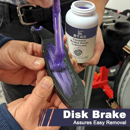 BTAS Silicone Brake Grease Lubricant for Brake Caliper Pad Pin Parts Lube, Synthetic Ceramic Brake Grease with Brush 8 oz - size: 8 oz