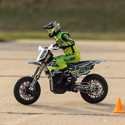 Losi Promoto-SM 1/4 Super Moto Motorcycle FXR White RTR with Battery and Charger LOS-2310