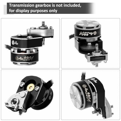 2204 2400KV Brushless Outrunner Motor with Mount and 30A Brushless ESC Electric Speed Controller for Axial SCX24 1/24 Remote Control Crawler Upgrade - color: Titanium, Without transmission