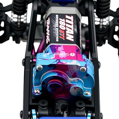 Splash Anodizing Aluminum Gearbox Housing Transmission Case for 1/18 TRX4M Defender Bronco F-150 High Trail Crawler Truck Upgrades