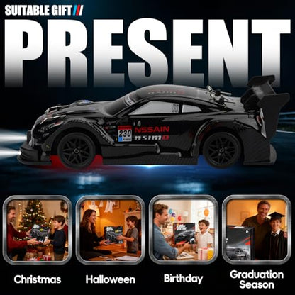 RC Drift Car, 1:24 Scale Remote Control Drift Cars | 2.4GHz 4WD Drifting Cars, 30km/h High-Speed RC Race Car Vehicle, Racing Sport Toy Ideal Gift for Boys Girls Kids - color: Black