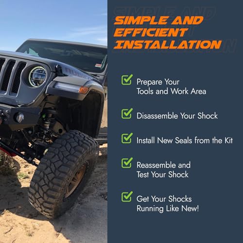 Fox 2.5 Shock Seal Kit – Rebuild Kit for 5/8" & .875" Shaft Shocks – Compatible with Factory & Performance Series – Complete Seal Replacement Kit by Baja Racing Supply.
