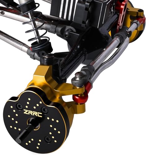 Brass Portal Weights Covers Steering Knuckle Caps Housing Counterweight for Axial SCX10 III AXI03007 & Capra 1.9 UTB AXI03004 1/10 RC Rock Crawler Weight Hangers (Black Gold) - color: Black Gold