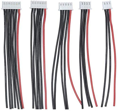 10pcs 5.9inch JST-XH Connector Plug 2S-6S 2S 3S 4S 5S 6S Lipo Balance Charger Silicone Wire Balance Lead Extension Cable for RC Battery (2pcs Each)