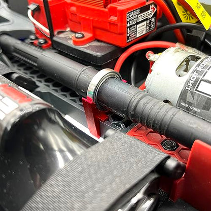 Alloy Center Driveshaft High Speed Support Set for 1/8 1/10 ARRMA 3S 4S Mega550 BLX Upgrade Parts - color: Red
