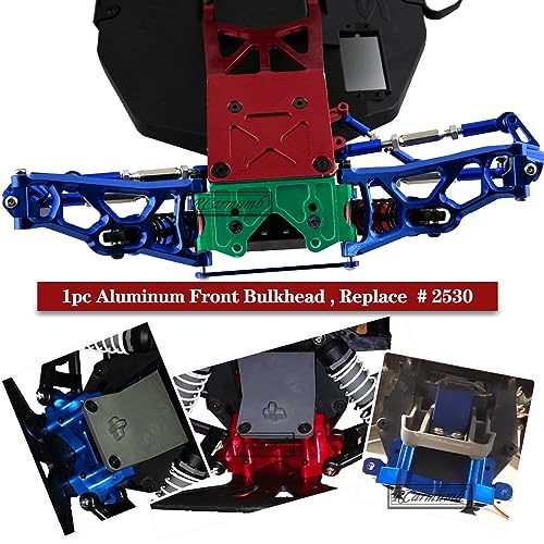 Upgrades Part for 1/10 Rustler 2wd VXL,Alloy Caster Block,Drive Shaft CVD Axles,Suspension Arm,Steering Blocks,Stub Axle Carriers,Shock Tower,Bulkhead,Red - color: 1set W/Cvd - Red