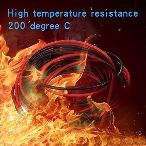 BNTECHGO 24 Gauge Silicone Wire kit 10ft red and 10ft Black Flexible 24 AWG Stranded Tinned Copper Wire - size: 24 gauge silicone wire 10ft and 10ft
