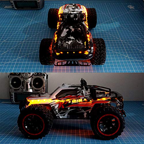 LED Light Strip for RC Fixed Wing Airplane Flying Wing Plane AR Wing Drone Model Car Truck (Yellow) - color: Yellow