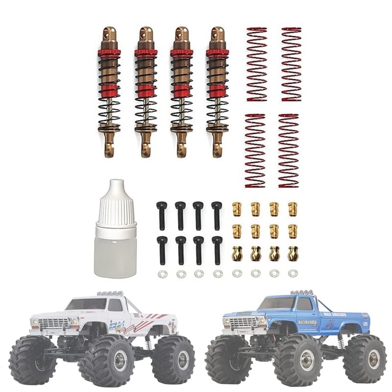 1Set Oil Shock Absorber Damper for FMS 1/24 FCX24 1/18 MOGRICH Replacement RC Crawler Car Upgrade Parts - (Color: As Shown)
