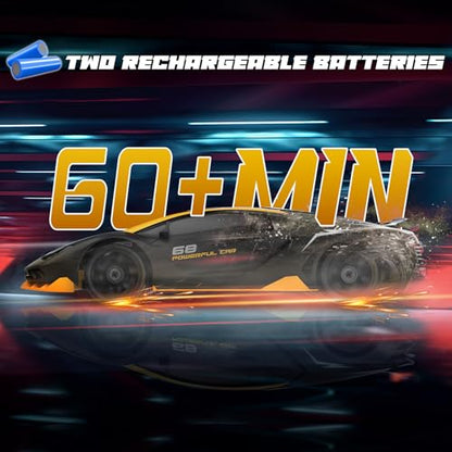 RC Drift Car Remote Control Car 2.4GHz 1/24 4WD 15KM/H High Speed Racing Sport with LED Lights Drifting Tire Toy for Adults Boys Girls Kids Gift - color: Black
