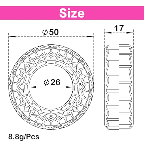 MEUS RACING Super Soft Silicone Rubber Inserts for 56-58mm 1.0" Tires (Super Soft) - color: Super Soft