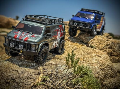 HOBBYPLUS CR18P EVO 2 RockVan RC Crawler - 1/18 Scale Mini RC Crawler with Two-Speed Transmission, All-Metal Gears, Evolved EVO Platform, Ready-to-Run, Distinctive Styling