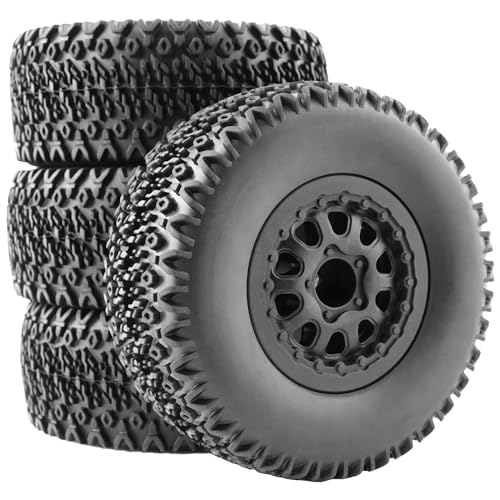 4-Pack 1:10 RC Rubber Car Tires On Road Tyres 12mm Hex Plastic Wheels Rims for Racing TT01 TT02 XV01 TA06 PTG2 94111 94188 94108 9125 X07 RC Cars