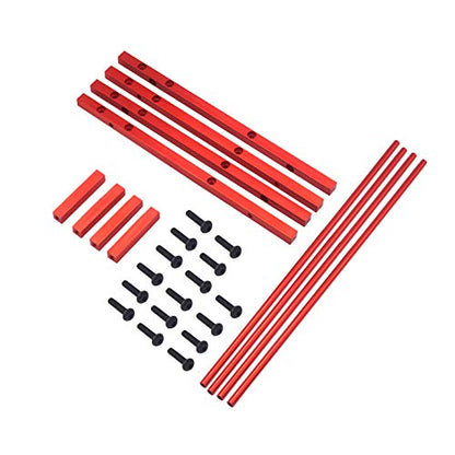 Share Goo RC Car Metal Tire Rack Wheel Tyre Storage Shelf Compatible with Traxxas TRX-4 Axial SCX10 D90 RC Crawler Car 1.9inch 2.2inch Wheel Rim (Red) - color: Red