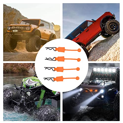 1/10 RC Body Clips, Universal Metal & Silicone Car Shell Pins, Durable Replacement Latch for Axial SCX10, ARRMA, GEN8