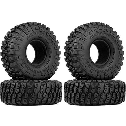 4PCS RC Crawler 120mm Rubber Tires 1.9 inch Wheels Tyres Set for 1:10 RC Rock Terrain Crawler Car for TRX-4 Axial SCX10 90046 CC01 D90 D110 TF2 Tamiya Parts - color: 120mm