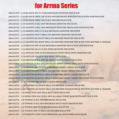 Differential Case 37T Main Gear & Input Gear 13t AR310872 for Arrma 1/10 Senton Big Rock Granite 3S BLX Diff Cover Outcast Kraton 4S 1/8 Typhon 3S