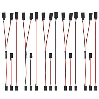 3-pin Male to Female, Male to Male, Y Remote Control Extension Cable (15Pieces)