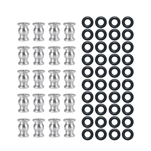 RC Car Toys For Axial For SCX24 For Deadbolt C10 For Wrangler For Gladiator For Bronco 1/24 Metal Steering Link Rod Ball Joint Head End Set RC Truck