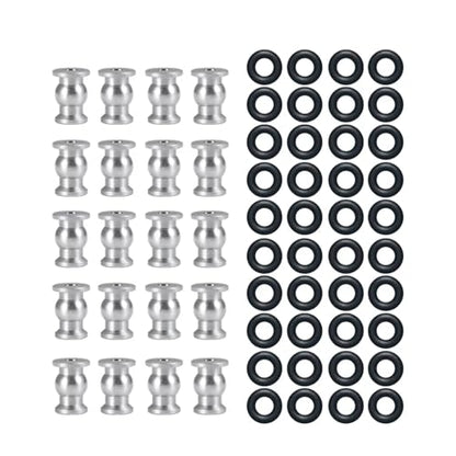 RC Car Toys For Axial For SCX24 For Deadbolt C10 For Wrangler For Gladiator For Bronco 1/24 Metal Steering Link Rod Ball Joint Head End Set RC Truck