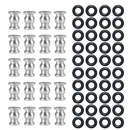 RC Modifications Spare Compatible with Axial for SCX24 for Deadbolt C10 for Gladiator 1/24 RC Car Upgrade Parts Metal Steering Link Rod Ball Joint Head End Set