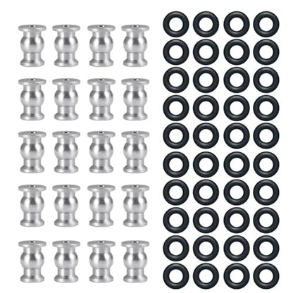 RC Modifications Spare Compatible with Axial for SCX24 for Deadbolt C10 for Gladiator 1/24 RC Car Upgrade Parts Metal Steering Link Rod Ball Joint Head End Set