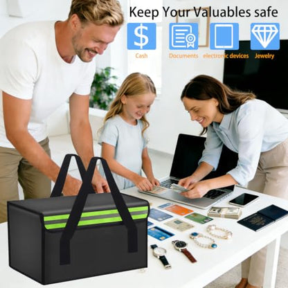 14.18"x9.85"x7.88" Ebike Lipo Battery Safe Bag Large Capatity Bag for Lipo Battery Pack Storage Charging Transport,Home Office Travel Lipo Safe Storage Pouch - size: 360*250*200mm