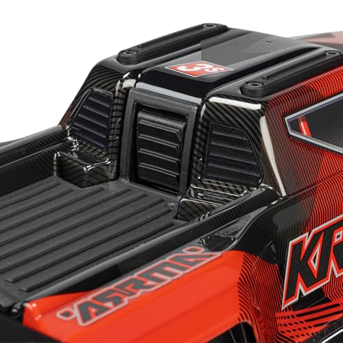 ARRMA 1/16 Mini Kraton 3S DSC 4X4 RTR Brushless RC Speed Truck, Black/Red | RC Car, Battery and Charger Not Included ARA2508T1