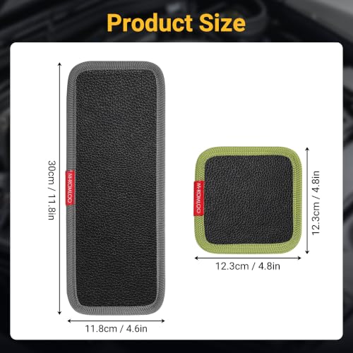 3-Pack Magnetic Tool Mat for Mechanics, Flexible Screw Holder | Flexible Magnetic Tool Tray for Holding Screws, Nuts And Wrenches, Non-Slip Magnetic Tool Pad for Garage, Auto Repair and DIY - size: 3PCS: 1M+2S