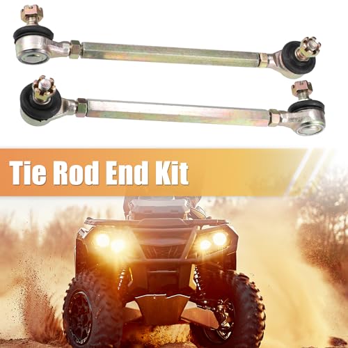 ACROPIX 16cm 6.30" Steering Tie Rod End Tie Rod Link Fit for 50cc 70cc 90cc 110cc 125cc 150cc ATV Quad Four Wheeler with Ball Joint Accessories - Pack of 2 - size: 160mm