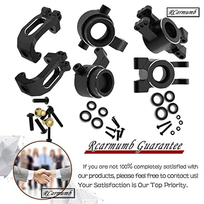 Upgrades Part for 1/8 Sledge 4WD, Alloy Caster Block & Steering Blocks & Rear Stub Axle Carriers Hops up for Sledge 4WD Monster Truck #95076-4,Replace #9537,#9532,#9552,Black - color: Black - 6pcs