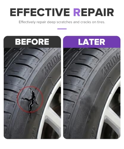 Rubber Cement,Car Accessories Universal Professional Waterproof Weather Resistance Tire Slime,Automotive Tire Repair Tools,Suitable for All Tires on Cars,Bicycles,Trucks,Motorcycles,Off-Road