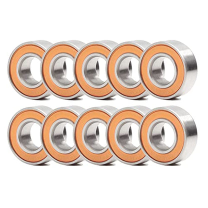 686RS Bearing 10PCS 6x13x5 mm ABEC-3 Hobby Electric RC Car Truck 686 RS 2RS Ball Bearings 686-2RS Orange Sealed