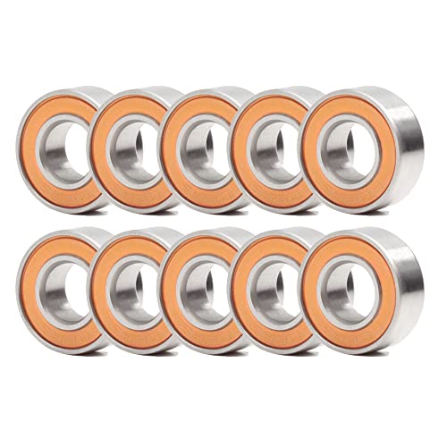 686RS Bearing 10PCS 6x13x5 mm ABEC-3 Hobby Electric RC Car Truck 686 RS 2RS Ball Bearings 686-2RS Orange Sealed