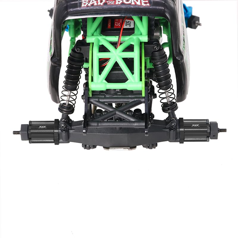 KYX Racing Aluminum Rear Axle Mount Set 0 Deg Black Upgrades Parts Accessories for 1/18 RC Car LOSI Mini LMT 4X4 Monster Truck