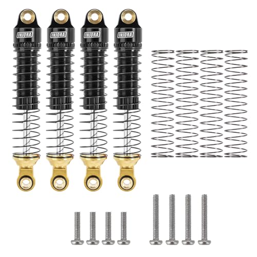 INJORA 59mm Long Threaded Oil Shocks with Brass End for 1/18 TRX4M Upgrade