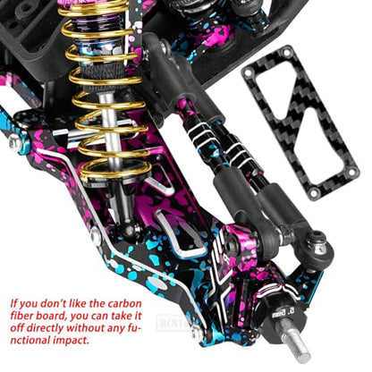 RC Alloy Suspension Arms w/Tie Bar Upgrades Part for 1/10 Slash 2WD,Slash 2WD VXL,4PCS RC Aluminum Front Rear A Arms Hop Ups,Colorful
