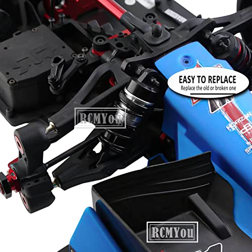 Shock Absorber Upgrades for 1/7 Felony 6S BLX,Infraction 6S BLX,Limitless Roller Speed Bash,4Pcs Front Rear RC Shocks Damper Parts,Adjustable Hop Ups,Replace #ARA330627,Black - color: Black