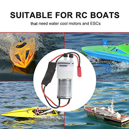 RC Water Cooling Pump, Efficient Cooling with JST Plug and Step-Down Module, 5V Mini Pump for RC Boat Hobbyists, Model Builders, Enthusiasts