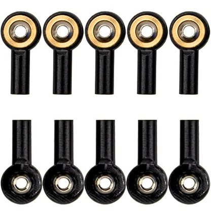 10Pcs ShareGoo M2.5 Tie Rod End Ball Head Holder 2.5mm Thread Ball Joint Link Compatible with Wltoys A959 12428 144001 WPL C14 C24 MN D90 MN99S RC Car