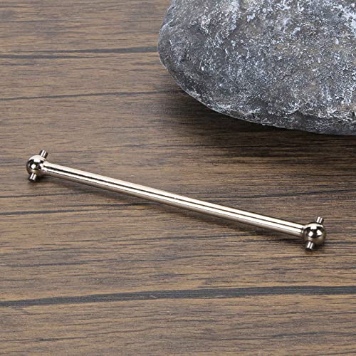 RCAWD Front Center Dogbone for 1/10 Losi lasernut U4 & Tenacity T & Tenacity TT PRO & Tenacity DB & Tenacity SCT Upgrades, 131mm Driveshaft #45 Steel Parts for #LOS232033 Silver - color: Silver