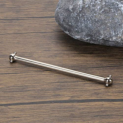 RCAWD Front Center Dogbone for 1/10 Losi lasernut U4 & Tenacity T & Tenacity TT PRO & Tenacity DB & Tenacity SCT Upgrades, 131mm Driveshaft #45 Steel Parts for #LOS232033 Silver - color: Silver