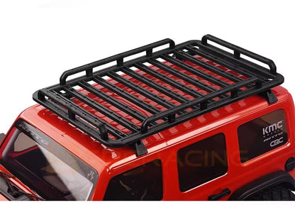 Carbon Hybrid Nylon Plastic Realistic Roof Rack for 1/10 RC Crawler TRX-4 TRX-6 axial scx10 Remanufactured Parts (G172FC (Large) - color: G172fc (Large)